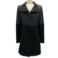 Load image into Gallery viewer, Gimo's Black Quilted Techno and Wool Coat
