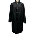 Load image into Gallery viewer, Marina Rinaldi Black Wool and Cashmere Mid-Length Coat
