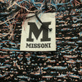 Load image into Gallery viewer, M Missoni Black / Pink / Blue Fringed Metallic Knit Duster Cardigan
