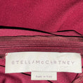 Load image into Gallery viewer, Stella McCartney Burgundy Sleeveless Crepe Midi Dress with Ruffled Hem
