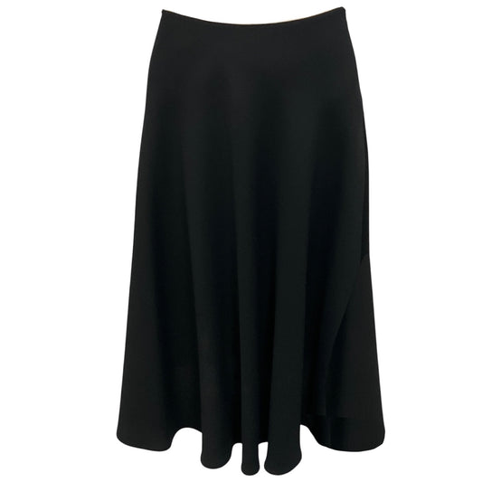 Prada Black Flared Crepe Skirt