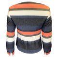 Load image into Gallery viewer, Akris Punto Orange / Ivory / Blue Multi Striped Full Zip Cotton Jacket
