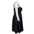 Load image into Gallery viewer, Oscar de la Renta Navy / Black Fall 2007 Silk Taffeta Cocktail Dress
