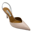 Load image into Gallery viewer, Aquazzura Ivory V Plexi Patent Leather and PVC Slingback Pumps
