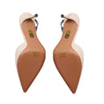 Load image into Gallery viewer, Aquazzura Ivory V Plexi Patent Leather and PVC Slingback Pumps
