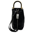 Load image into Gallery viewer, JW Anderson Black Two Way Leather Handbag with Mixed Metal Hardware
