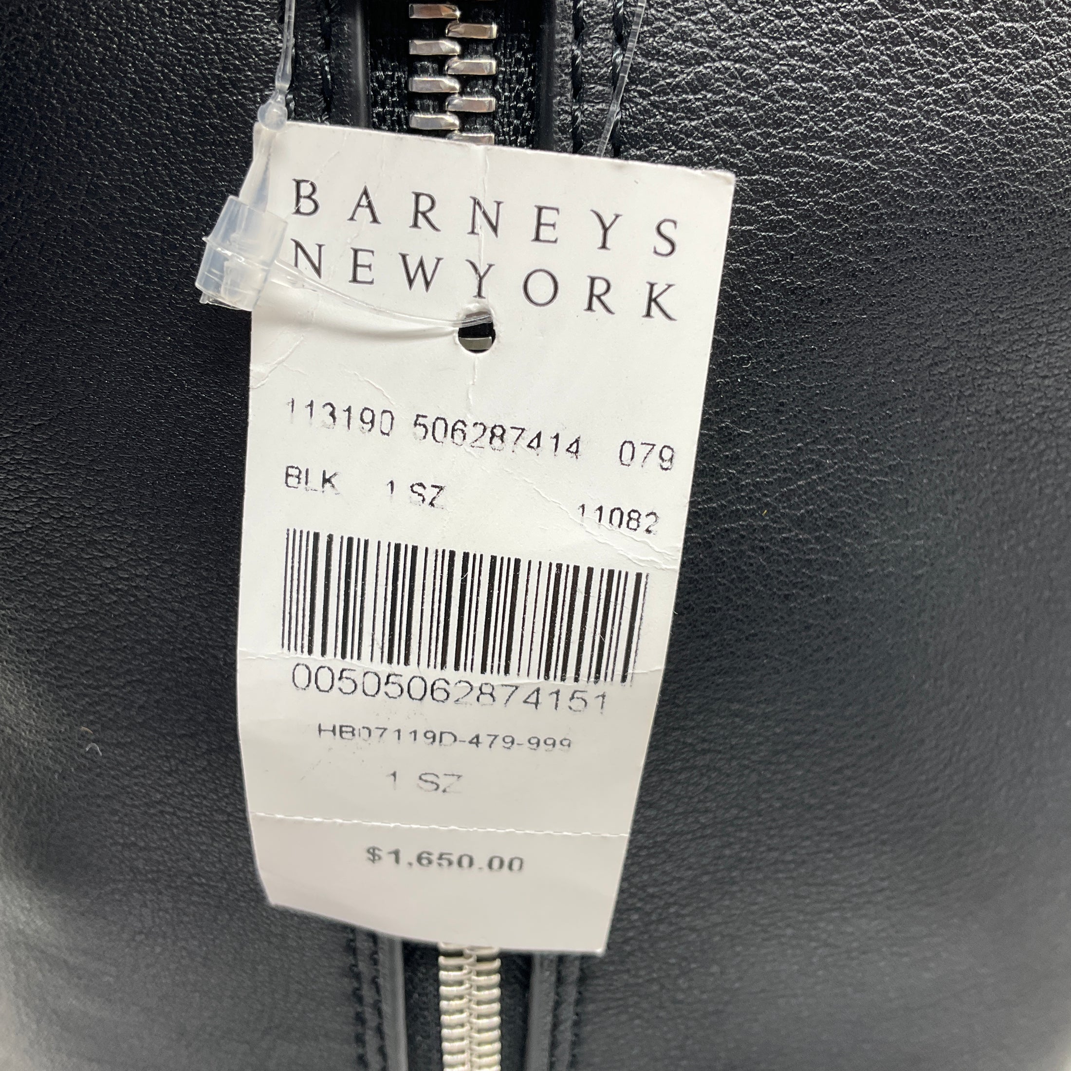 JW Anderson Black Two Way Leather Handbag with Mixed Metal Hardware