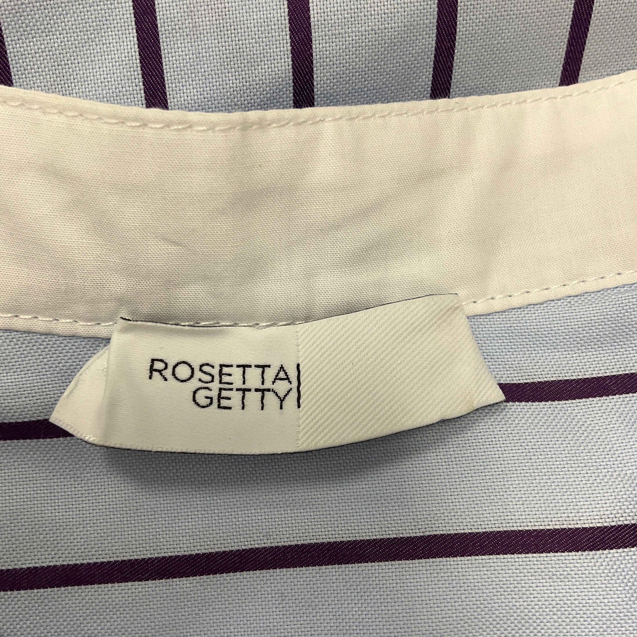 Rosetta Getty Light Blue Striped Tuxedo Shirt