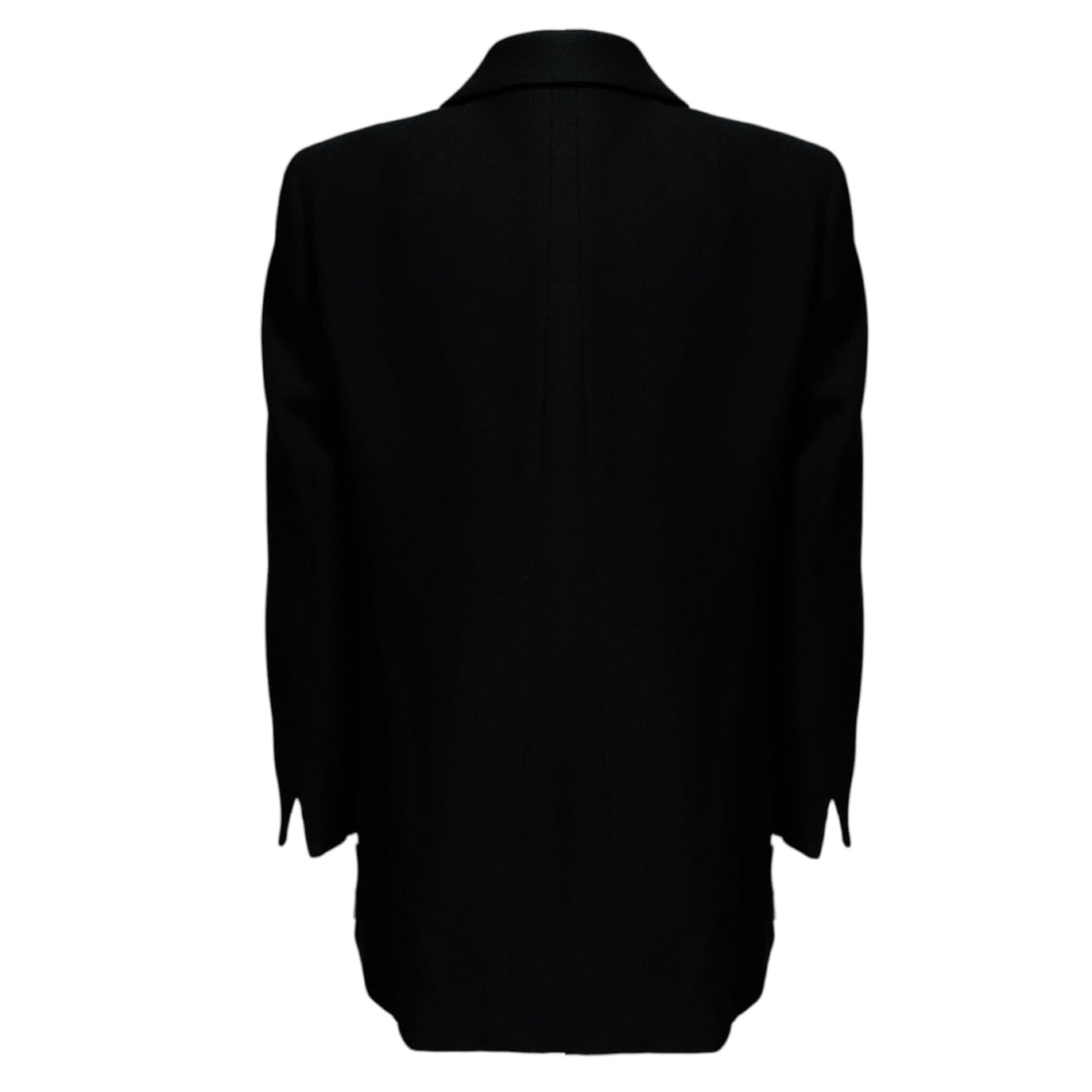 Akris Punto Black Double Breasted Ribbed Wool Blazer