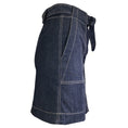 Load image into Gallery viewer, Akris Punto Blue Dark Denim Belted Chambray Skirt
