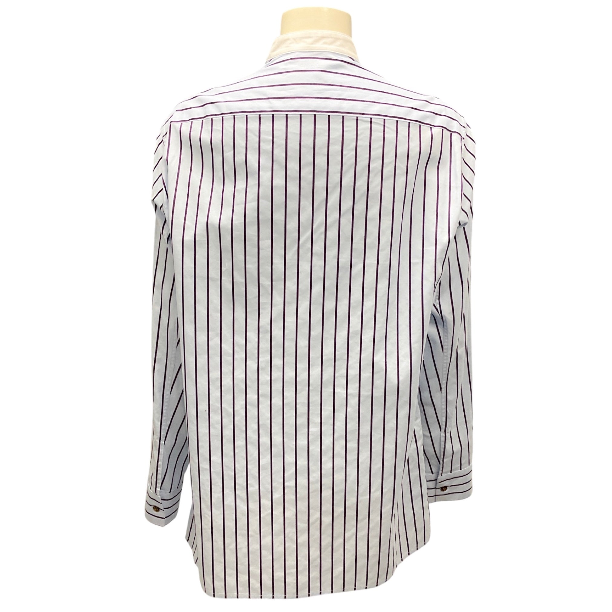 Rosetta Getty Light Blue Striped Tuxedo Shirt