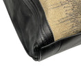 Load image into Gallery viewer, Chloe Beige / Black Fabric and Leather Double Top Handle Tote Bag
