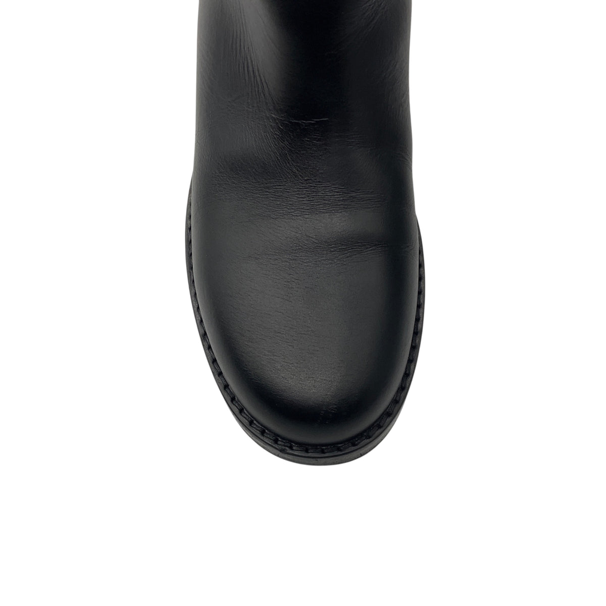 Chanel Black 2022 CC Logo Embossed Quilted Calfskin Leather Tall High Riding Boots
