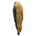 Load image into Gallery viewer, Amkie Black / Tan Lambskin Leather and Mongolian Fur Jacket
