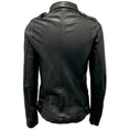 Load image into Gallery viewer, Giorgio Brato Black Crinkled Leather Biker Jacket
