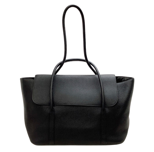 Hermes Black Leather Taurillon Initiale Shoulder Bag RARE