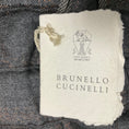 Load image into Gallery viewer, Brunello Cucinelli Medium Grey Lurex Windowpane Tie Pull On Pant
