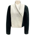 Load image into Gallery viewer, Proenza Schouler Ivory / Black Genuine Calfskin Leather Jacket
