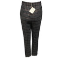 Load image into Gallery viewer, Brunello Cucinelli Medium Grey Lurex Windowpane Tie Pull On Pant
