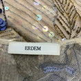 Load image into Gallery viewer, Erdem Beige / Blue Long Sleeved Beaded and Sequined Gown / Formal Dress
