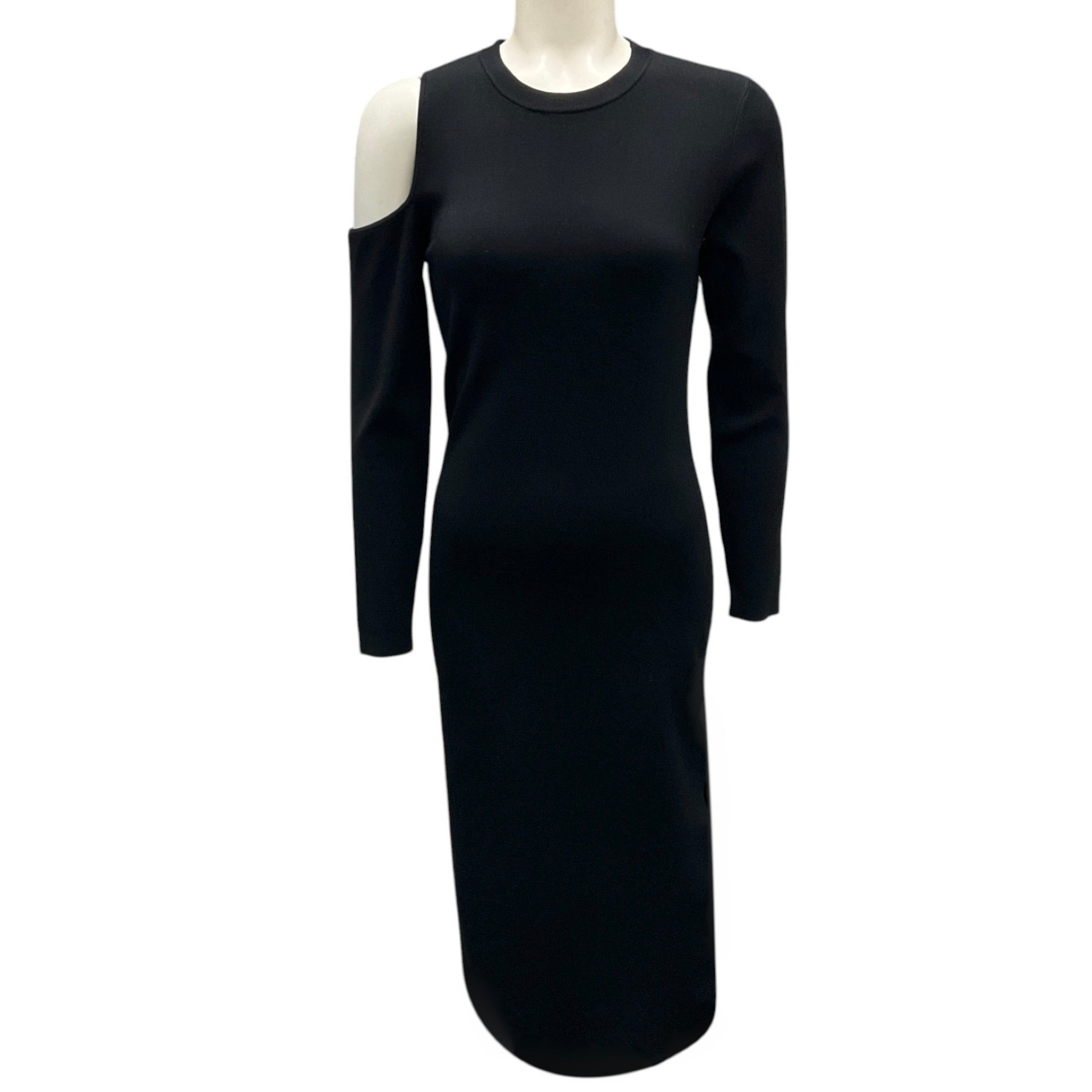 Nicholas Black Cold Shoulder Stretch Knit Dress