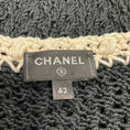 Load image into Gallery viewer, Chanel Black / White 2022 Open Knit Cardigan Sweater Dress

