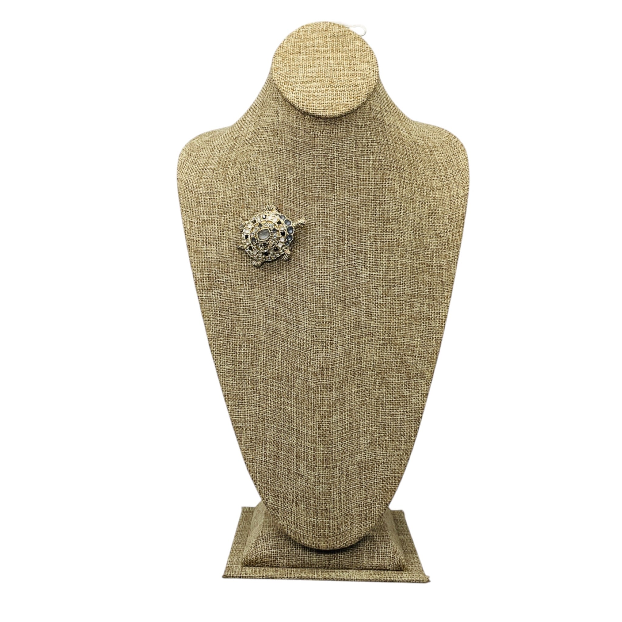 Chanel 2019 CC Logo Strass Crystal Embellished Light Gold Turtle Brooch