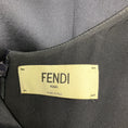 Load image into Gallery viewer, Fendi Midnight Blue Draped Duchess Satin Dress
