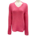 Load image into Gallery viewer, The Elder Statesman Pink Long Sleeved V-Neck Cashmere Knit Sweater
