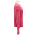 Load image into Gallery viewer, The Elder Statesman Pink Long Sleeved V-Neck Cashmere Knit Sweater
