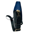Load image into Gallery viewer, Furla Navy Blue / Black Calf Hair and Leather Shoulder Bag
