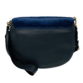 Load image into Gallery viewer, Furla Navy Blue / Black Calf Hair and Leather Shoulder Bag
