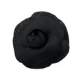 Load image into Gallery viewer, Chanel Black Camellia Silk Brooch
