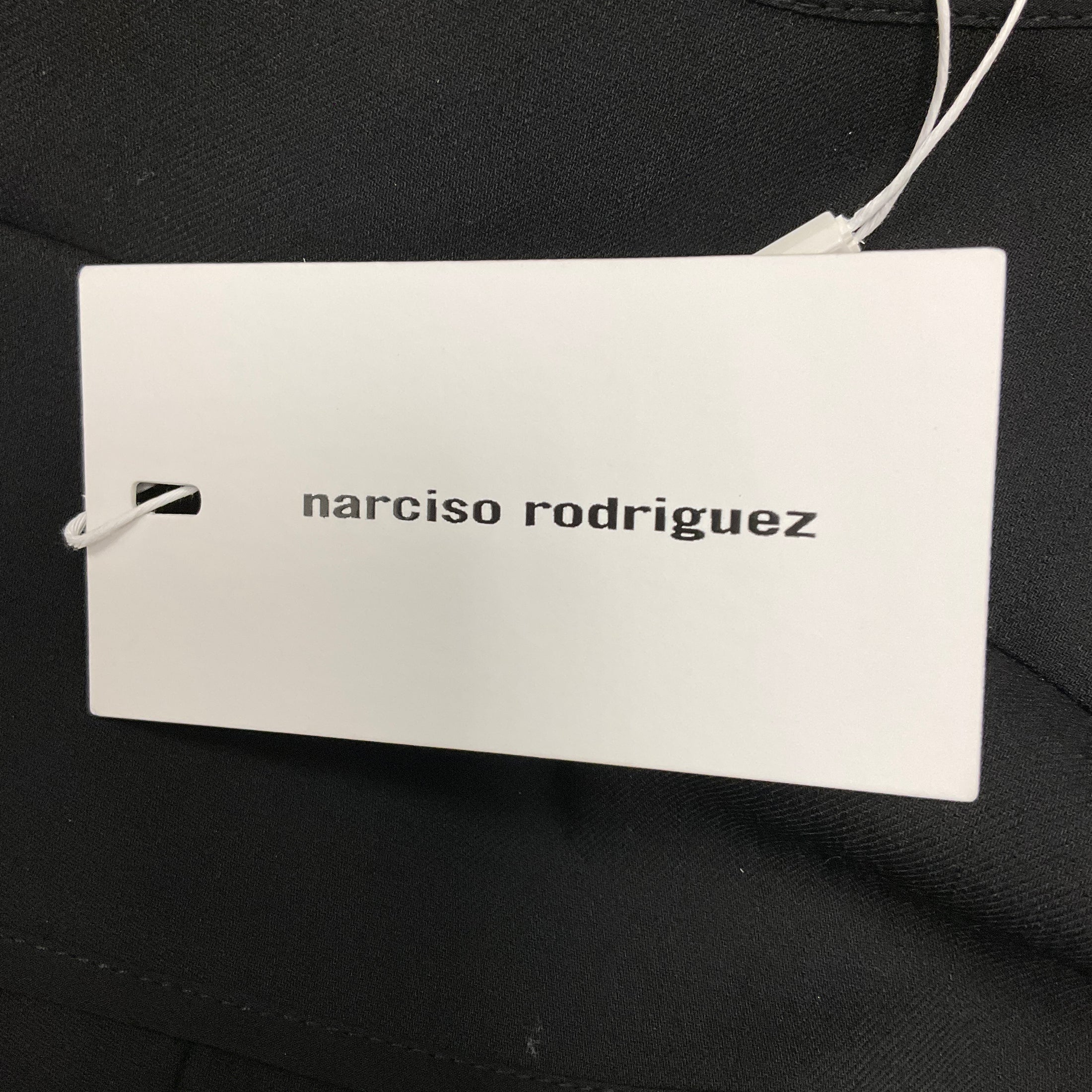 Narciso Rodriguez Black Gabardine Cutout Dress