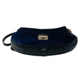 Load image into Gallery viewer, Furla Navy Blue / Black Calf Hair and Leather Shoulder Bag
