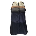 Load image into Gallery viewer, Brunello Cucinelli Charcoal Grey / Copper Monili Beaded Sleeveless Silk Top
