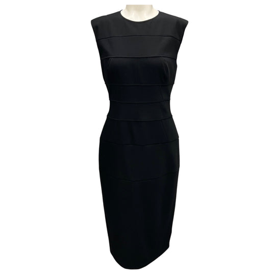 Narciso Rodriguez Black Gabardine Cutout Dress