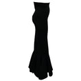 Load image into Gallery viewer, Rick Owens Black Luxor Collection High Waisted Cashmere Long Maxi Skirt with Flared Hem
