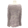 Load image into Gallery viewer, Agnona Purple / White Chunky Cashmere Knit Sweater
