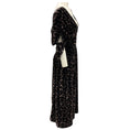 Load image into Gallery viewer, Sea New York Black Valerie Velvet Back Tie Midi Dress
