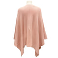 Load image into Gallery viewer, Eres Blush Pink Ribbed Knit Poncho / Cape
