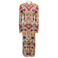 Load image into Gallery viewer, Etro Ivory / Red Multi Printed Long Sleeved Button Front Shirtdress Maxi Dress
