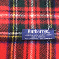 Load image into Gallery viewer, Burberry Red Fringed Plaid Lambswool Scarf
