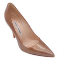 Load image into Gallery viewer, Manolo Blahnik Bronze Pointed Toe Patent Leather Pumps
