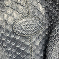 Load image into Gallery viewer, Tod's Slate Blue Python Skin Leather Handbag
