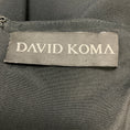 Load image into Gallery viewer, David Koma Black Crystal Embellished Cut Out Detail Crepe Mini Cocktail Dress
