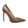 Load image into Gallery viewer, Manolo Blahnik Bronze Pointed Toe Patent Leather Pumps
