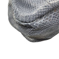 Load image into Gallery viewer, Tod's Slate Blue Python Skin Leather Handbag
