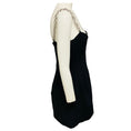 Load image into Gallery viewer, David Koma Black Crystal Embellished Cut Out Detail Crepe Mini Cocktail Dress
