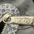 Load image into Gallery viewer, Tod's Slate Blue Python Skin Leather Handbag

